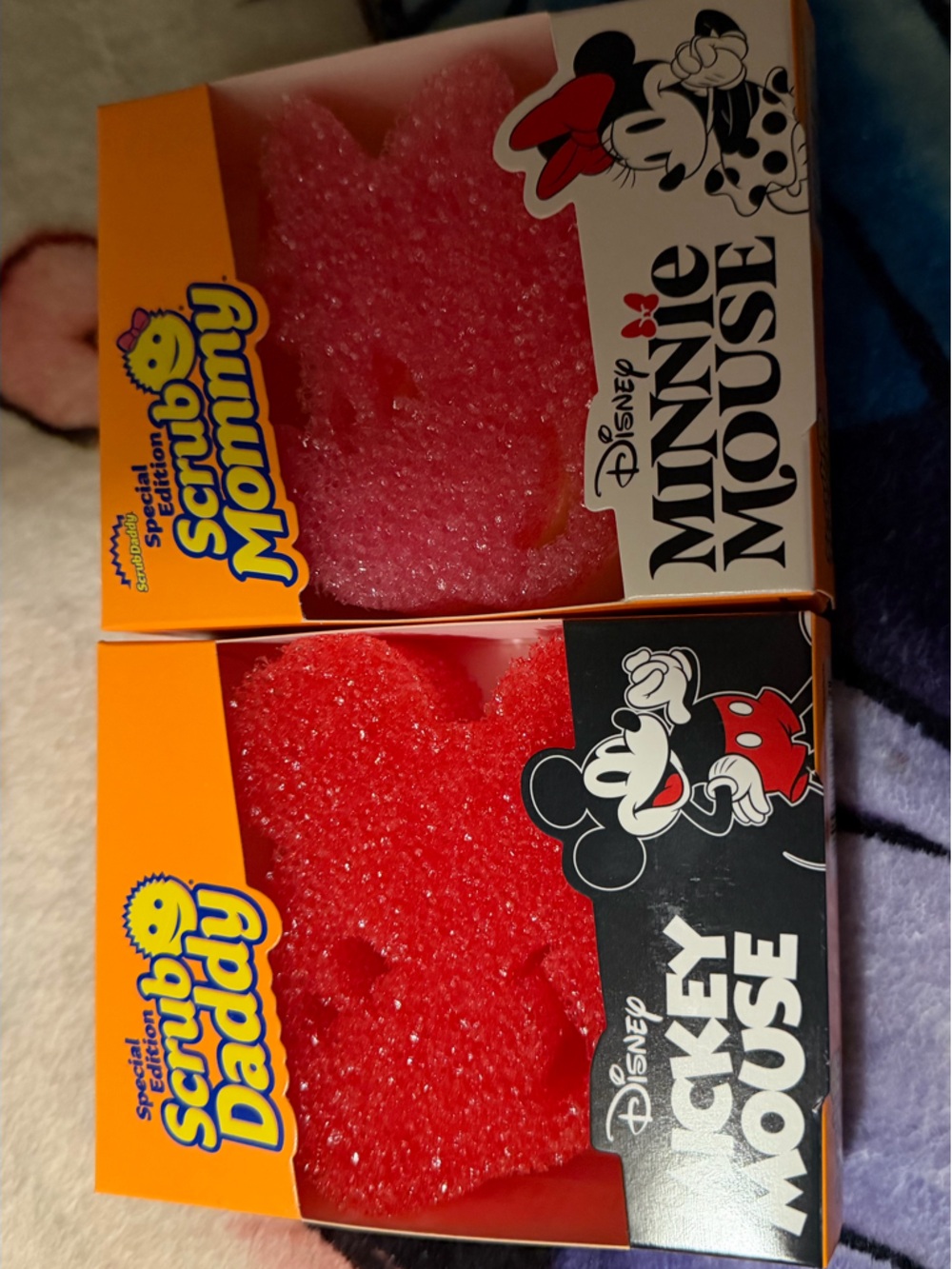 Disney Mickey & Minnie Scrub Daddy Sponges - Red & Pink